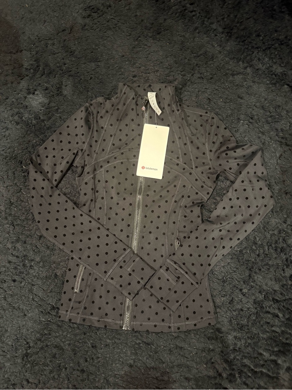 lululemon athletica Black Polka Dot Define Jacket